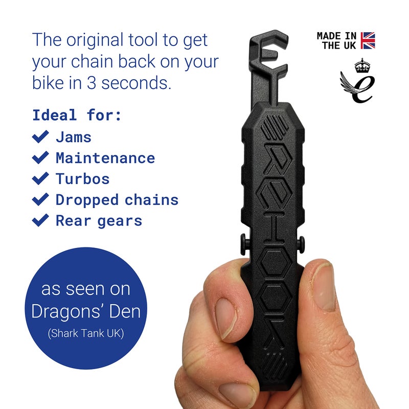 Rehook Original - Black Get Your Chain Back on Your Bike in 3 Seconds. Without The Mess Present for Any Cyclist or Gadget Lover - Image 3